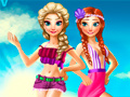 Laro Elsa And Anna Summer Vacation