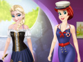 Laro Ariel And Elsa Career Dress Up