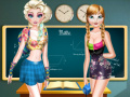 Laro Elsa And Anna Highschool Fashion