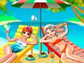 Laro Elsa and Anna Beach Selfie