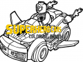 Laro Superhero Cars Coloring Book