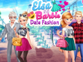 Laro Elsa and Barbie Date Fashion