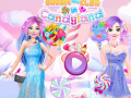 Laro Barbie and Elsa in Candyland