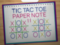 Laro Tic Tac Toe Paper Note 2