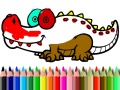 Laro Back To School: Aligator Coloring