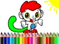 Laro Back To School: Monkey Coloring