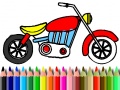 Laro Back To School: Motorbike Coloring