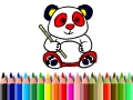 Laro Back To School: Panda Coloring