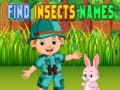 Laro Find Insects Names
