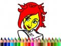 Laro Back To School: Cute Girl Coloring
