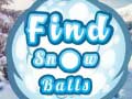 Laro Find Snow Balls