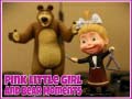 Laro Pink Little Girl and Bear Moments