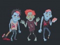 Laro Zombies and Skeletons Coloring