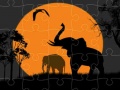 Laro Elephant Silhouette Jigsaw