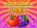 Laro Put The Correct Fruit