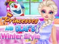 Laro Princesses And Olaf's Winter Style