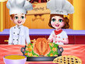 Laro Chef Twins Thanksgiving Dinner Cooking