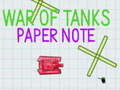 Laro War Of Tanks Paper Note