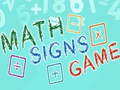 Laro Math Signs Game