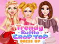 Laro Trendy Ruffle Crop Top Dress Up