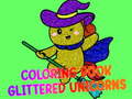 Laro Coloring Book Glittered Unicorns