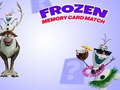 Laro Frozen Memory Card Match