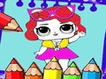 Laro Coloring Dolls Book