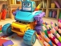 Laro Coloring Book: Transforming Car Robot
