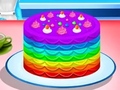 Laro Cooking Rainbow Cake