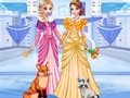 Laro Elsa & Anna's Icy Dress Up