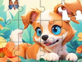 Laro Jigsaw Puzzle: Dog And Garden