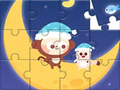 Laro Jigsaw Puzzle: Monkey With Moon