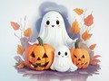 Laro Coloring Book: Halloween Ghosts
