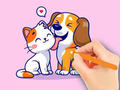 Laro Coloring Book: Dog And Cat