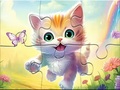 Laro Jigsaw Puzzle: Kitten With Butterfly