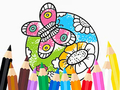 Laro Coloring Book: Butterfly With Flowe