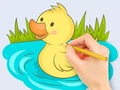 Laro Coloring Book: Baby Duck Swim