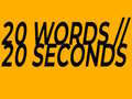 Laro 20 Words in 20 Seconds