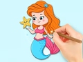 Laro Coloring Book: Beautiful Mermaid Princess