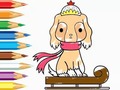 Laro Coloring Book: Dog-Riding-Sled