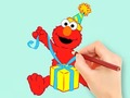Laro Coloring Book: Elmo Gift