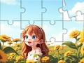 Laro Jigsaw Puzzle: Sunflower Girl