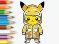 Laro Coloring Book: Raincoat Pikachu
