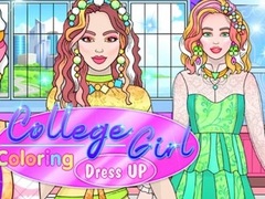 Laro College Girl Coloring Dress Up