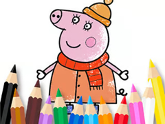 Laro Coloring Book: Mommy Pig Winter