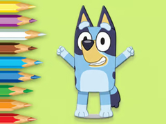 Laro Coloring Book: Happy Bluey