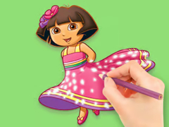 Laro Coloring Book: Dora Prepare Party