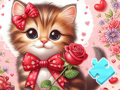 Laro Jigsaw Puzzle: Bowknot Cat