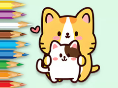 Laro Coloring Book: Hugging Cat