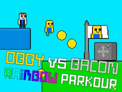 Laro Obby vs Bacon Rainbow Parkour